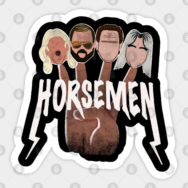 The 4 Horsemen Sticker by Ace13creations